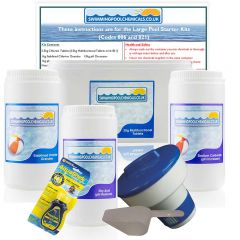 Large Pool Starter Kit with Multifunctional Tablets (12ft - 15ft Diameter Pools)